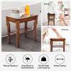 StrongTek Bamboo Shower Bench Seat with Cushion, Shower Stool with Storage Shelf, Lightweight, Non-Slip, Quick-Drain Design, 350 lbs Capacity, Ideal for Bathroom, Spa, Sauna, Living Room view 3