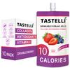 Tastelli Konjac Jelly Infused with Collagen & Vitamin C | Gluten Free, Sugar Free, Low Calorie | Vegan Drinkable Fruit Jelly Snack | Double Berry | 150mL x 10 Pouches view 1
