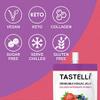 Tastelli Konjac Jelly Infused with Collagen & Vitamin C | Gluten Free, Sugar Free, Low Calorie | Vegan Drinkable Fruit Jelly Snack | Double Berry | 150mL x 10 Pouches view 3