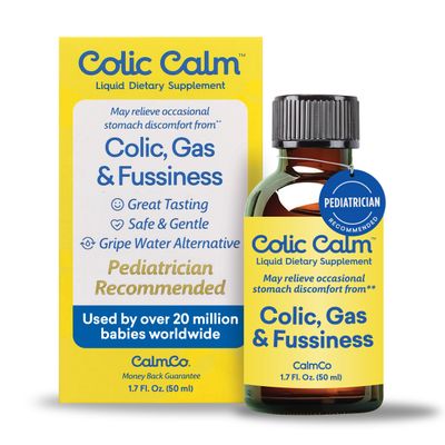 Colic Calm Infant Gripe Water for Colic, Gas & Fussiness, 1.7 fl oz (50 mL)