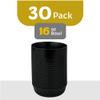 [30 Pack 16 OZ Bowls] Edge Collection Black Plastic Party Bowls Premium heavyweight Elegant Disposable Tableware Dishes view 4