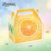 Hammont Orange Party Favor Treat Boxes - 10 Pack - Easy Assemble Orange Themed Gable Boxes, Cookie Box for Gift Giving, Baby Shower Party Favors, Birthday & Holiday Party Dcor - 6.25x3.75x3.5 Inches view 2