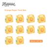 Hammont Orange Party Favor Treat Boxes - 10 Pack - Easy Assemble Orange Themed Gable Boxes, Cookie Box for Gift Giving, Baby Shower Party Favors, Birthday & Holiday Party Dcor - 6.25x3.75x3.5 Inches view 3