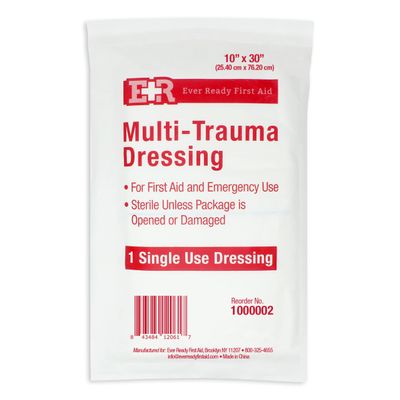 Ever Ready First Aid Multi-Trauma Dressing 10"x30" 1 Count