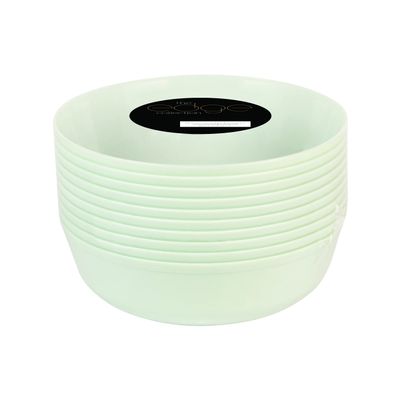 [30 Pack 16 OZ Bowls] Edge Collection Mint Green Plastic Party Soup Bowls Premium heavyweight Elegant Disposable Tableware Dishes