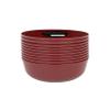 [30 Pack 16 OZ Bowls] Edge Collection Cranberry Red Plastic Party Soup Bowls Premium heavyweight Elegant Disposable Tableware Dishes view 1