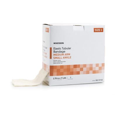 McKesson Elastic Tubular Bandages - Compression Stockinette Injury Support - Size C, 2 3/4 in x 11 yd, 1 Count, 1 Pack