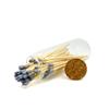 Matches in a Jar | 60+ Matchsticks | Decorative Matchsticks with Strike Pad | Candle Match Holder Long for Fireplace | Match Bottle Cork Closing by Chandler Studio (Gray, 4" Matches) view 2