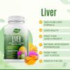 YEVANI 100% Pure Liver Cleanse Detox Support Formula - Herbal Liver Support Supplement - Milk Thistle, Dandelion Root, Beetroot, Artichoke Extract, Liver Health - Jujube Milk Thistle Detox Capsules view 2