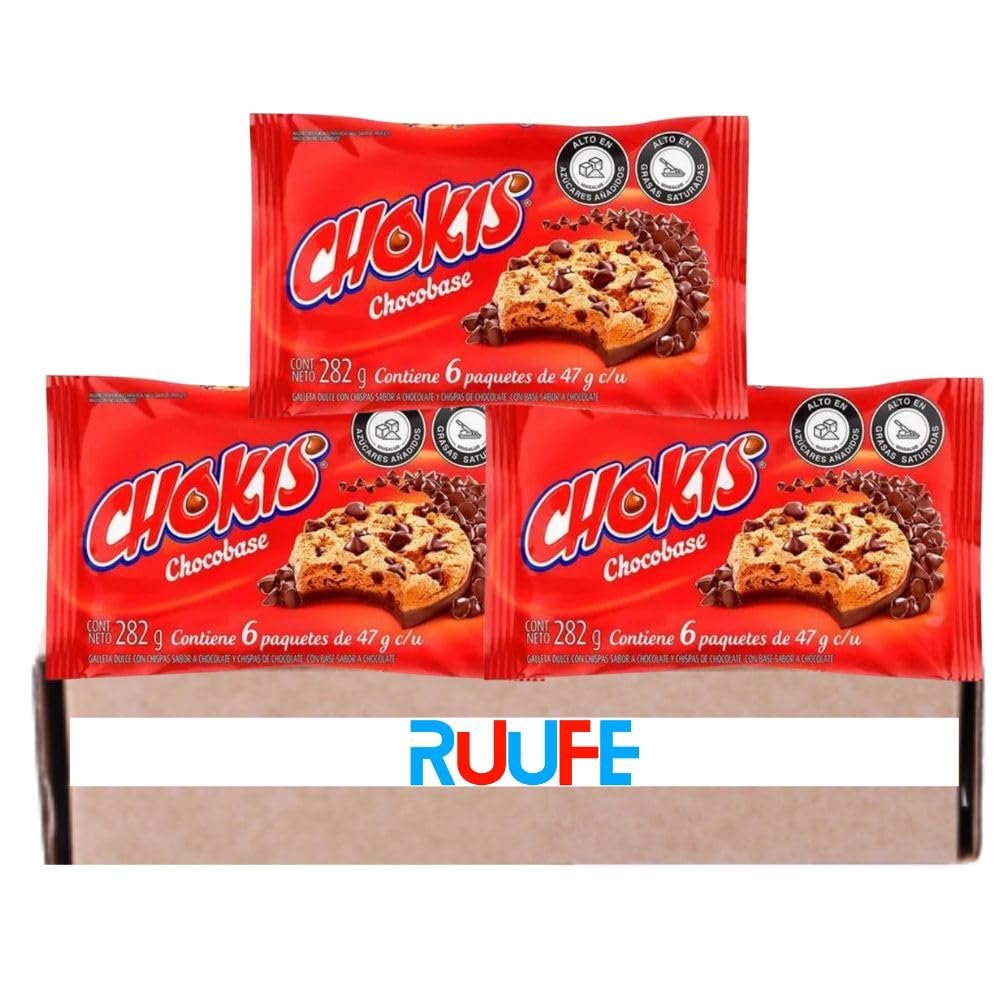 Chokis (Pck of 3) Cholocate Chip Cookies Great for lunch, camping, snack. Kids favorite snack Colombian Snack Colombian food products Colombian snack food comida colombiana mekato colombiano