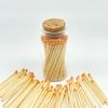 Matches in a Jar | 60+ Matchsticks | Decorative Matchsticks with Strike Pad | Candle Match Holder Long for Fireplace | Match Bottle Cork Closing by Chandler Studio (Orange, 3" Matches) view 4