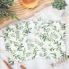 AnyDesign 80Pcs Greenery Eucalyptus Paper Napkins Disposable Green Leaves Luncheon Napkin Spring Guest Napkins Plants Dessert Dinner Hand Napkin for Birthday Wedding Baby Shower Supplies, 6.5 x 6.5 In view 3