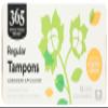 365 by Whole Foods Market, Tampons with Cardboard Applicators, Regular Absorbency, Made with Organic Cotton, Unscented, 16 Count view 1