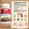 Best Naturals Saw Palmetto 10:1 Extract Prostate Supplements for Men - 120 Capsules - Made with Pygeum Bark 4:1 Extract & Pumpkin Seed Powder view 2