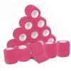 Kingwei 15 Pack 2 Inches X 5 Yards Self Adherent Cohesive Wrap Bandages,First Aid Tape,Elastic Self Adhesive Tape, Athletic,Sports wrap Tape,Bandage Wrap for Sports,Wrist,Pink Colour Athletic Tape view 1