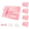 PACKQUEEN 5 Pink Valentine's Day Boxes with Windows, 9x6.5x3.8 Inches, Valentine's Day Clear Gift Boxes for Presents Contain Ribbons, Cards, Bridesmaid Proposal Boxes, Gift Boxes with Magnetic Lids (Glossy Pink) view 1