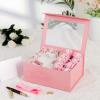 PACKQUEEN 5 Pink Valentine's Day Boxes with Windows, 9x6.5x3.8 Inches, Valentine's Day Clear Gift Boxes for Presents Contain Ribbons, Cards, Bridesmaid Proposal Boxes, Gift Boxes with Magnetic Lids (Glossy Pink) view 3
