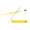 DOACT Ear Cleaner Set, Spring Ear Spoon Tools with Brush Stainless Steel Storage Bag Yellow view 2