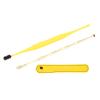 DOACT Ear Cleaner Set, Spring Ear Spoon Tools with Brush Stainless Steel Storage Bag Yellow view 4