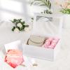 PACKQUEEN 5 White Valentine's Day Boxes with Windows, 9x6.5x3.8 Inches, Clear Gift Boxes for Presents Contain Ribbons, Cards, Bridesmaid Proposal Boxes, Mothers Day Gift Boxes with Magnetic Lids (Glossy White) view 2