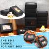 Zonon 300 Pcs Soap Boxes for Homemade Packaging Small Kraft Treat Boxes with Window Present Holder for Candy Bakery Soap Making, 3.7 x 2.6 x 1.4 Inch (Black) view 3