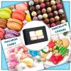 Zonon 300 Pcs Soap Boxes for Homemade Packaging Small Kraft Treat Boxes with Window Present Holder for Candy Bakery Soap Making, 3.7 x 2.6 x 1.4 Inch (Black) view 4