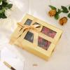 PACKQUEEN 5 Gold Boxes with Windows, 9x6.5x3.8 Inches, Clear Gift Boxes for Presents Contain Ribbons, Cards, Bridesmaid Proposal Boxes, Christmas Gift Boxes with Magnetic Lids (Glossy Gold) view 4