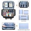 Damero Rolling Medical Bag with Detachable Trolley, Medical Equipment Bag with Removable Pouches and Dividers, First Aid Responder Bag Empty for Home Health Nurses, Doctors, EMT, EMS, Black view 2