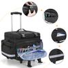 Damero Rolling Medical Bag with Detachable Trolley, Medical Equipment Bag with Removable Pouches and Dividers, First Aid Responder Bag Empty for Home Health Nurses, Doctors, EMT, EMS, Black view 4