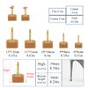 10 Pairs High Heel Shoes Replacement Tips Shoe Repair Stiletto Caps Heel Protector Dowels Women's U-Shape High Heel Cover view 2