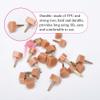 10 Pairs High Heel Shoes Replacement Tips Shoe Repair Stiletto Caps Heel Protector Dowels Women's U-Shape High Heel Cover view 3