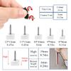 10 Pairs High Heel Shoes Replacement Tips Shoe Repair Stiletto Caps Heel Protector Dowels Women's U-Shape High Heel Cover view 2