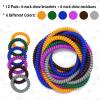 Sensory Chew Necklaces Bracelets for Kids, 12pack Chew Toys Sensory for Chewing Stretchy Coil Bracelet for Boys Girls with Autism/Anxiety/SPD/ADHD, Oral Chewy Necklace Sensory Reduce Kids Fidgeting view 2