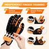 JBMBHC Auto Mirror Rehabilitation Robot Gloves Rechargeable Portable Cordless Hand Finger Therapy Trainer for Stroke Hemiplegia Relieve Hand Cramps Training Device (Left - S) view 3