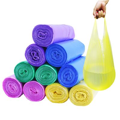 4 Gallon Trash Bag,Small Colorful Trash Bags 200 Counts Thicken Value Bathroom Trash Can Bin Liners,Small Garbage Bags with Handles for Kitchen Bathroom Office Waste Basket