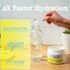 SOS Hydration Electrolyte Powder Drink Mix  Lemon 31 Servings | Low Sugar Electrolytes, 15 Cal | Keto Hydration Powder for Rapid Rehydration view 2