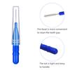 GOUWEIBA 100 pcs Braces Brush Disposable Interdental Brush Toothpick Dental Tooth Flossing Head Oral Dental Hygiene Flosser Dental Hygiene Flosser Tooth Cleaning Tools Oral Flossing Head (Blue+Red) view 4
