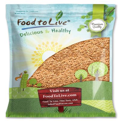 Food to Live Spelt Berries, 10 Pounds A Nutritious Ancient Grain for Healthy Cooking, Baking, or Snacking. Rich in Fiber, Protein, and Iron. Made in USA. Order Whole Hulled Wheat Seeds in Bulk!