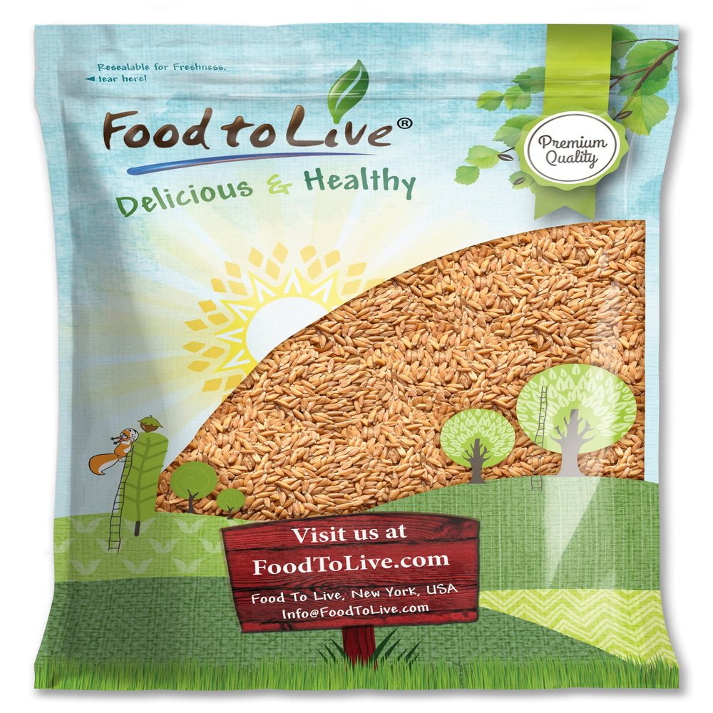 Food to Live Spelt Berries, 10 Pounds A Nutritious Ancient Grain for Healthy Cooking, Baking, or Snacking. Rich in Fiber, Protein, and Iron. Made in USA. Order Whole Hulled Wheat Seeds in Bulk!