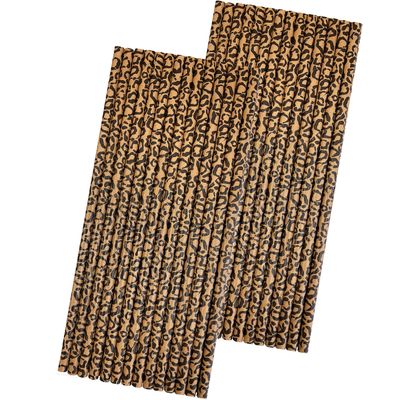 Cheetah Print Paper Straws - Animal Print Straws - Safari Theme Birthday Party Supply - 50 Pack Outside the Box Papers Brand