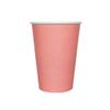 Jollity & Co Shade Paper Cups - 12-oz Party Cups in Cantaloupe Coral Orange - Pack of 8 Disposable Paper Cups - Easy to Mix and Match - Paper Cups to Suit All Occasions and Birthday Decorations view 1