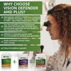 Vision Defender Plus Eye Supplement: AREDS2 Formula Vitamins, Minerals (Lutein, Zinc) Enhanced with Meso-Zeaxanthin for Complete Eyes/Eyesight Health Care & Support. 60 Easy-to-Swallow Vegan Capsules view 2