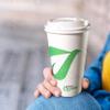 EcoQuality Disposable White Dome Lids - Sip Through Recyclable Coffee Cup Lid for Portable Drink Universal Size, Fits Most 10oz, 12oz, 16oz, 20oz Paper Cups - For Coffee Shops, Travel (100 PACK) view 3