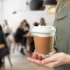 EcoQuality Disposable White Dome Lids - Sip Through Recyclable Coffee Cup Lid for Portable Drink Universal Size, Fits Most 10oz, 12oz, 16oz, 20oz Paper Cups - For Coffee Shops, Travel (100 PACK) view 4