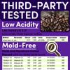 Coffee Packets  Dark Roast Ground | 1.5oz Pre-Measured Packs for 812 Cup Drip Makers | European French Roast, Low Acid Mold-Free Singles | 42-Count Packs view 2