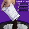 Coffee Packets  Dark Roast Ground | 1.5oz Pre-Measured Packs for 812 Cup Drip Makers | European French Roast, Low Acid Mold-Free Singles | 42-Count Packs view 3