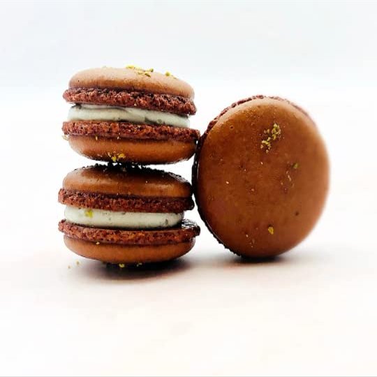 12 Pack| Hazelnut Pistachio Vegan Macaron