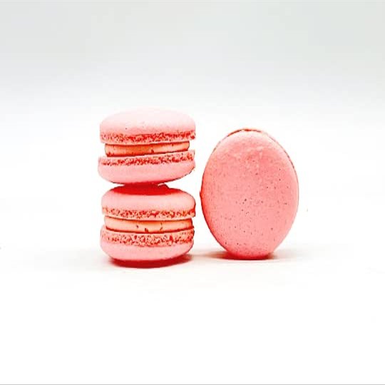 12 Pack| Rose Raspberry Vegan Macaron