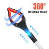 2-Pack Grabber Reacher Tool,32 Inch Extra Long Foldable Pick Up Stick with Strong Grip Magnetic,360Rotating Anti-Slip Jaw,Trash Claw Grabber Tool,Trash Picker Tool for Outdoor & Indoor (Red) view 2