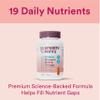SmartyPants Women's Multivitamin Gummies, Sugar Free: Biotin, Methylfolate, Omega 3 (ALA), Vitamin D3, C, Vitamin B12, B6, A, K & Zinc, Inositol, Gluten Free, 60 Count (20 Day Supply) view 3